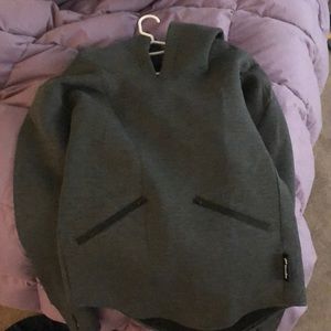 the women’s scoop hoodie - dark grey